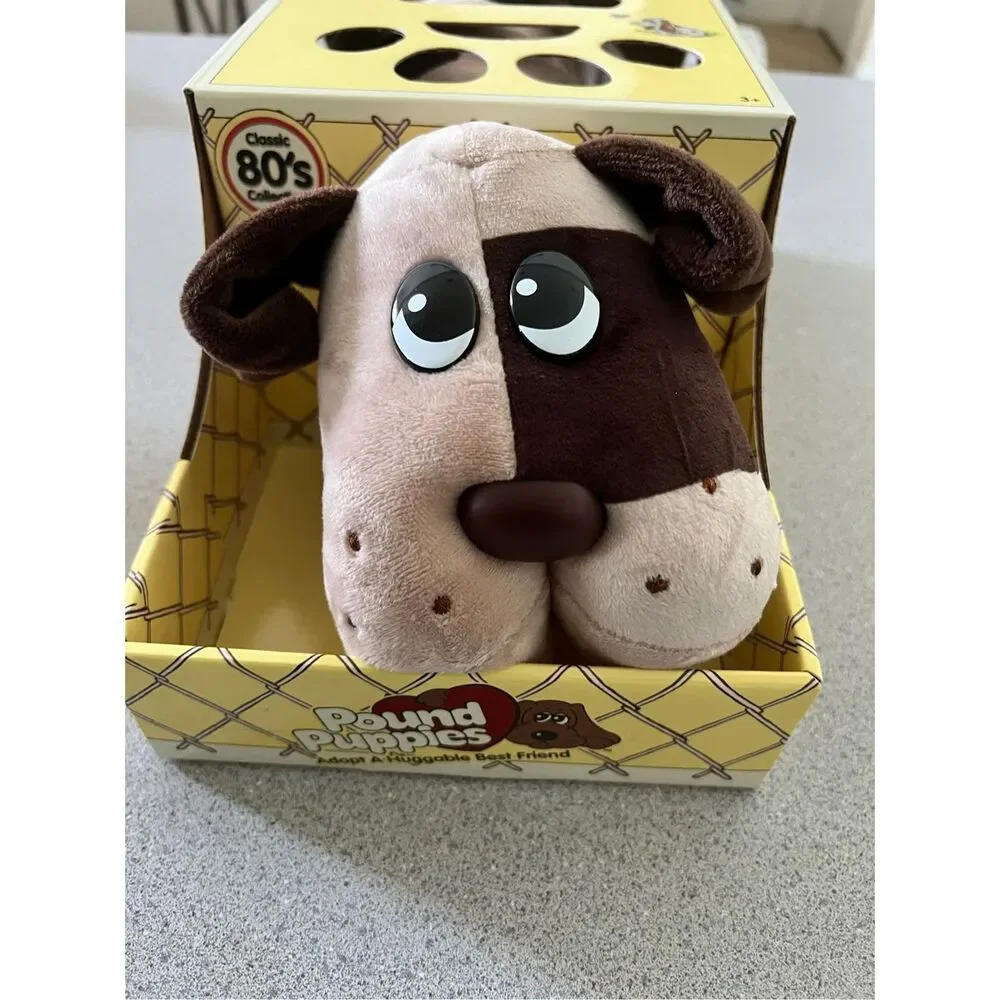 Pound Puppies Full Size New in Box Hasbro 2018 Classic 80s Vintage Brown Dog